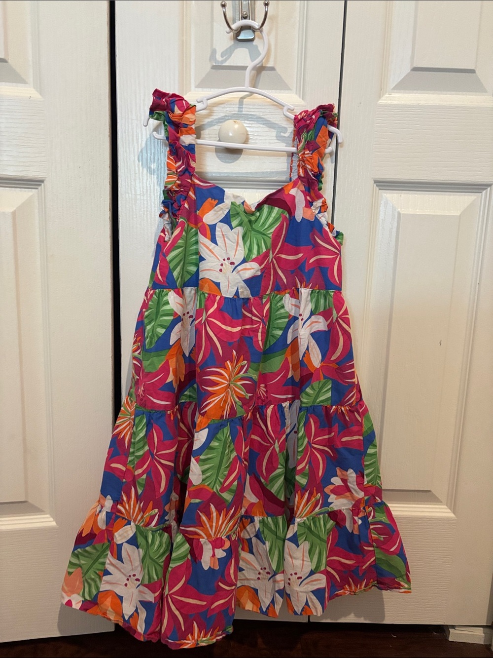 Janie and Jack Pink Multi Tropical Floral Sundress